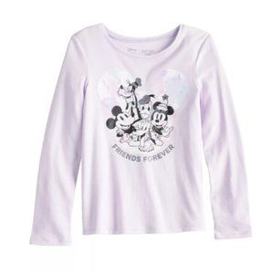 Disney's Mickey & Minnie Mouse Pluto Donald Goofy Girls Size 6 Graphic Tee